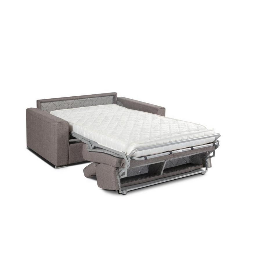 LINEA SOFA Canapé 3 places conible express en tissu VIZIR Violet Couchage à  lattes larges 1Matelas  