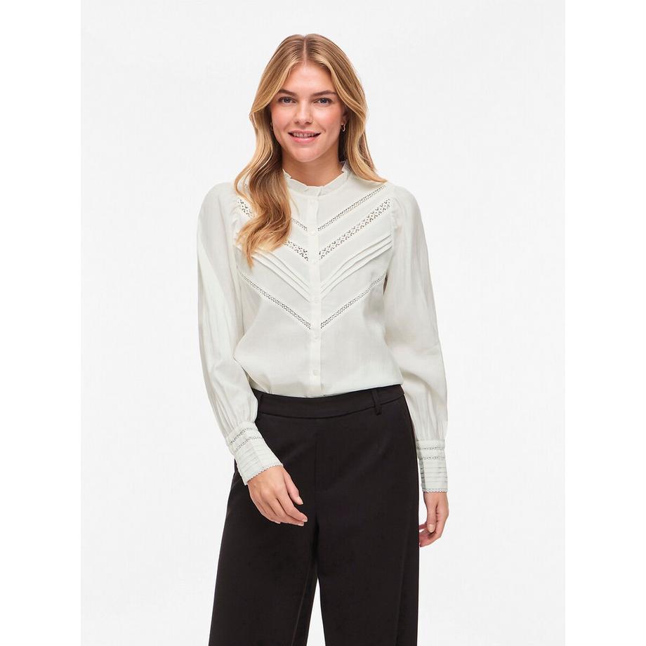 Bluse mit Stehkragen