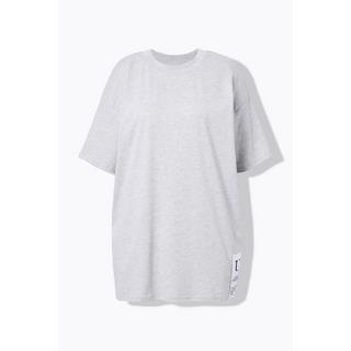 Studio Untold T-Shirt Oversize Manches Courtes avec Patch sur l'Ourlet  