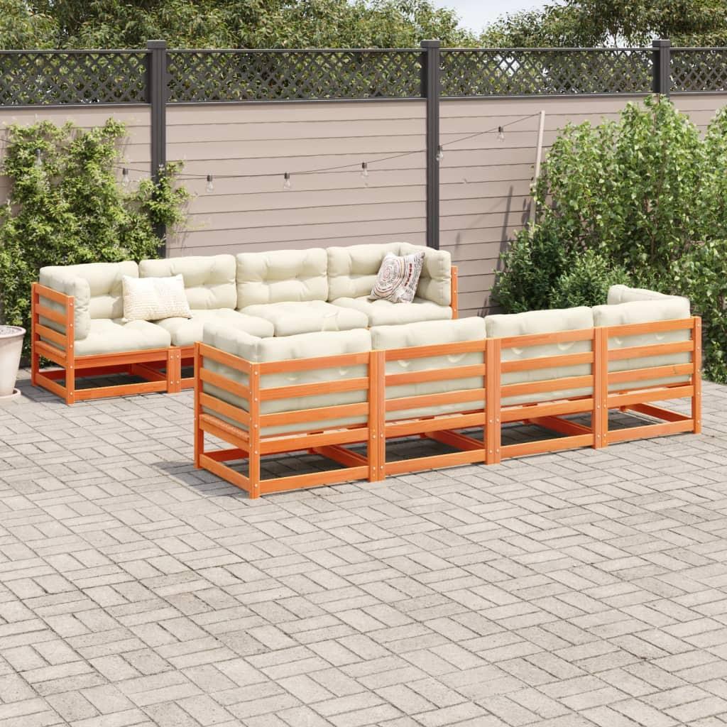 VidaXL set divano da giardino Pine Wood  