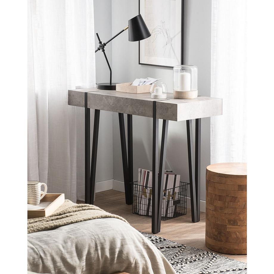 Beliani Konsolentisch aus MDF-Platte Industriell ADENA  