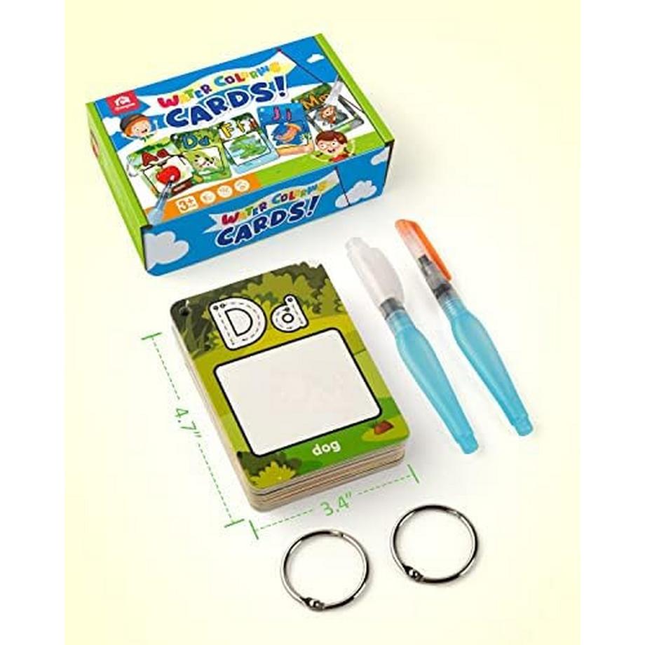 Activity-board  Alphabet Wasser Färbung Karten, Aqua Painting Doddle Flashcards, Zeichnung 26 Buchstaben ABC Worte, pädagogische Lernspielzeug 