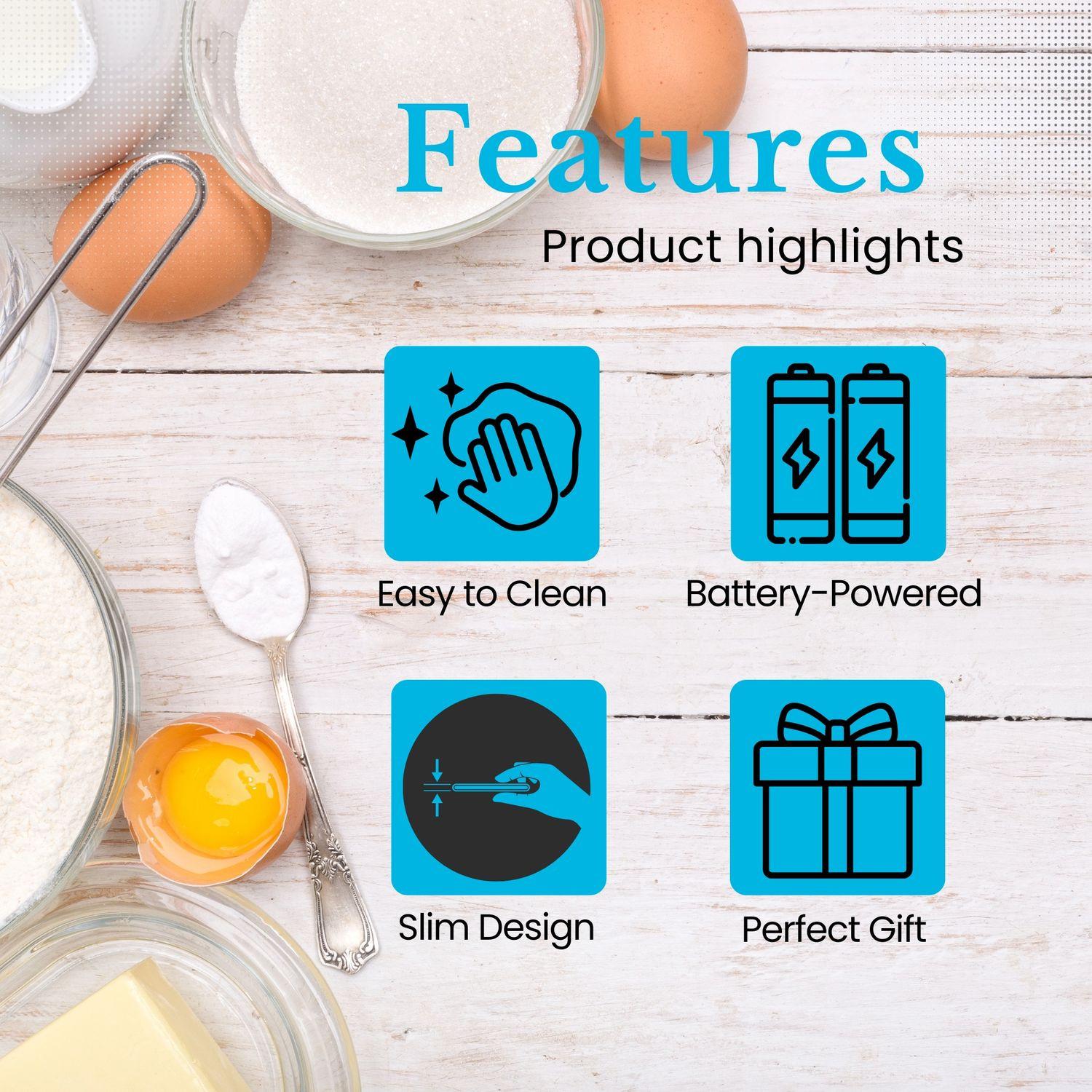 Intirilife Balance de cuisine numérique avec fonction tare  