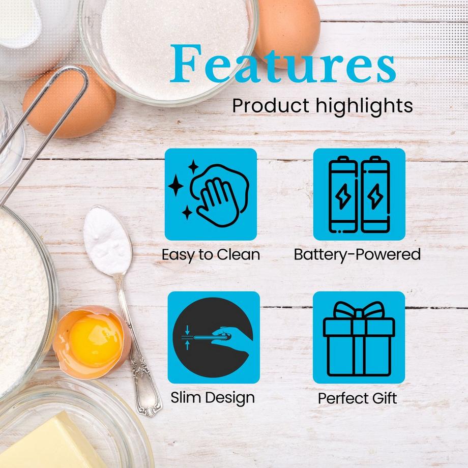 Intirilife Digitale Küchenwaage mit Tara Funktion  