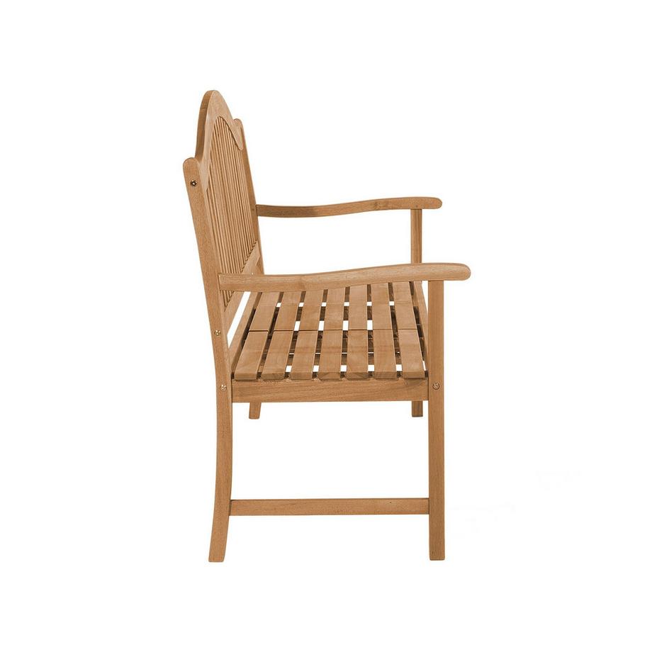 Beliani Gartenbank aus Akazienholz Klassisch HILO  