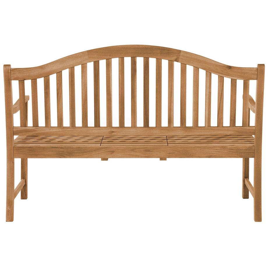 Beliani Gartenbank aus Akazienholz Klassisch HILO  