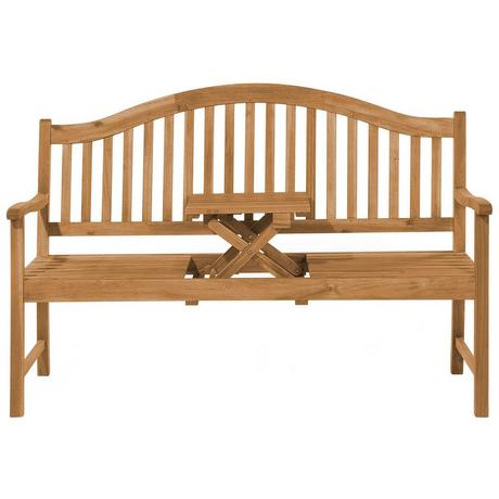 Beliani Banc de jardin en Acacia Traditionnel HILO  