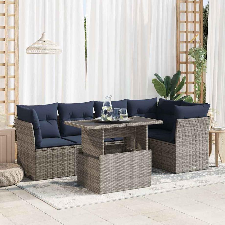 VidaXL Garten sofagarnitur poly-rattan  