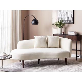 Beliani Chaise longue côté droit en Velours Moderne CHAUMONT  