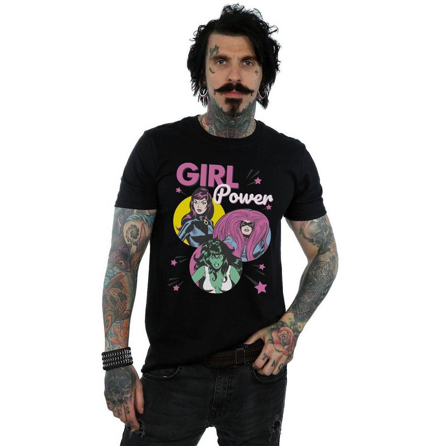 Marvel Comics  Girl Power Maglietta 