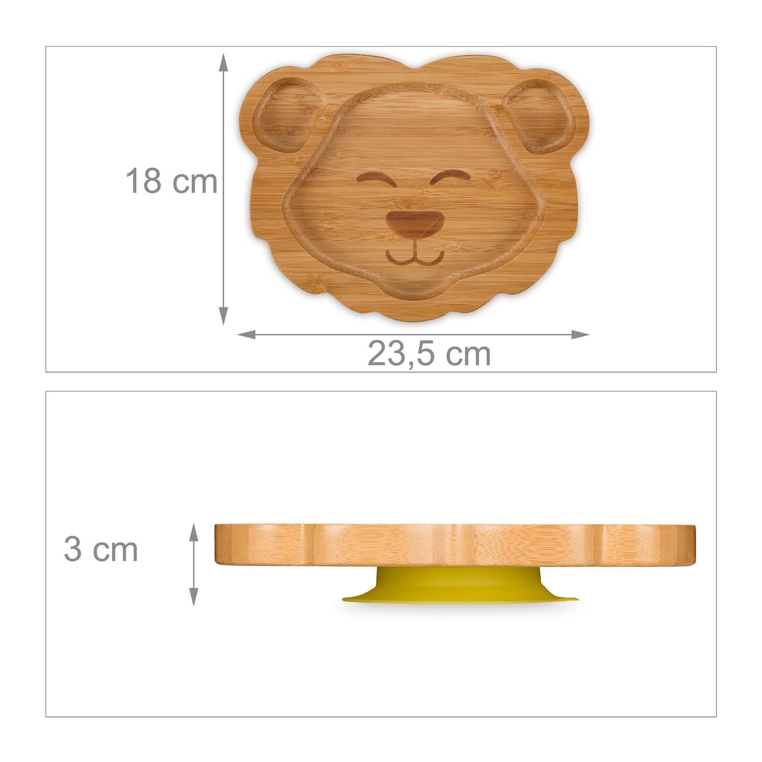 B2X Piatto per bambini con ventosa "Leone"  