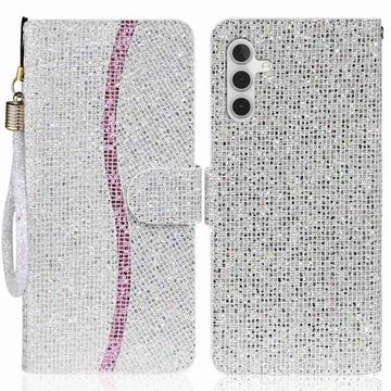 Galaxy A14 - Custodia in Pelle Glitterata