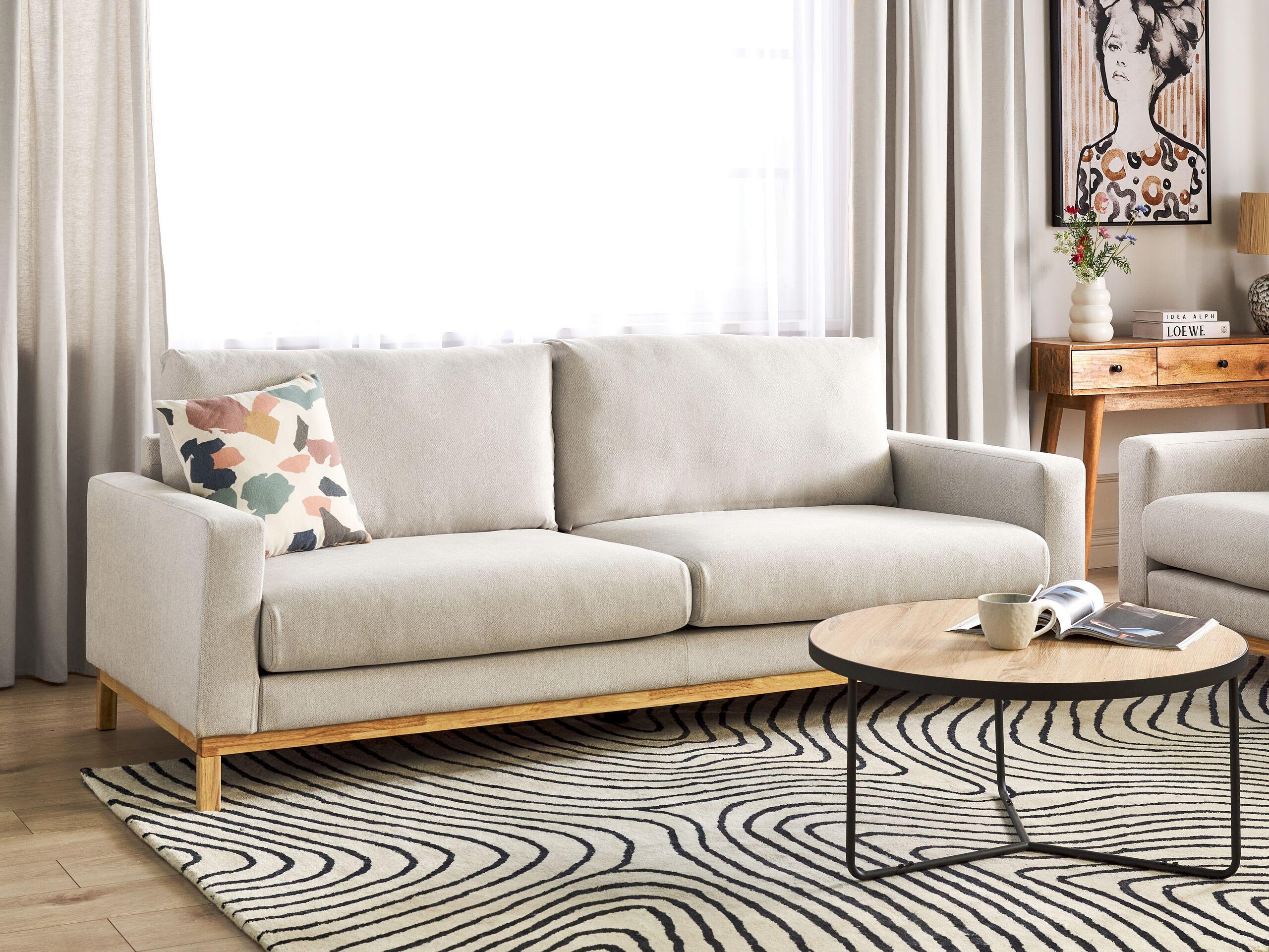 Beliani 3 Sitzer Sofa aus Polyester Modern SIGGARD  