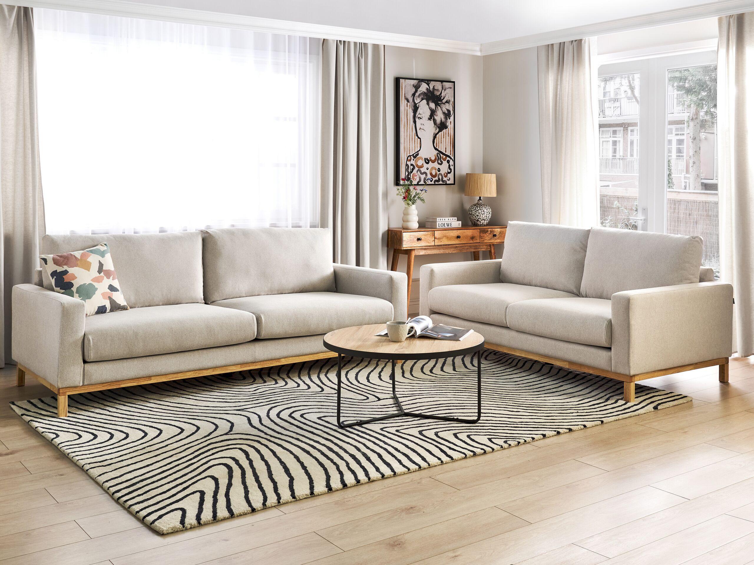 Beliani 3 Sitzer Sofa aus Polyester Modern SIGGARD  