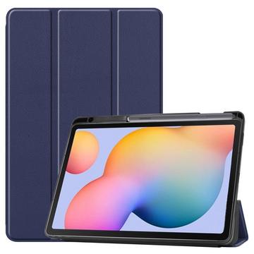 Galaxy Tab S6 Lite - Tri-fold Smart Case en cuir noir