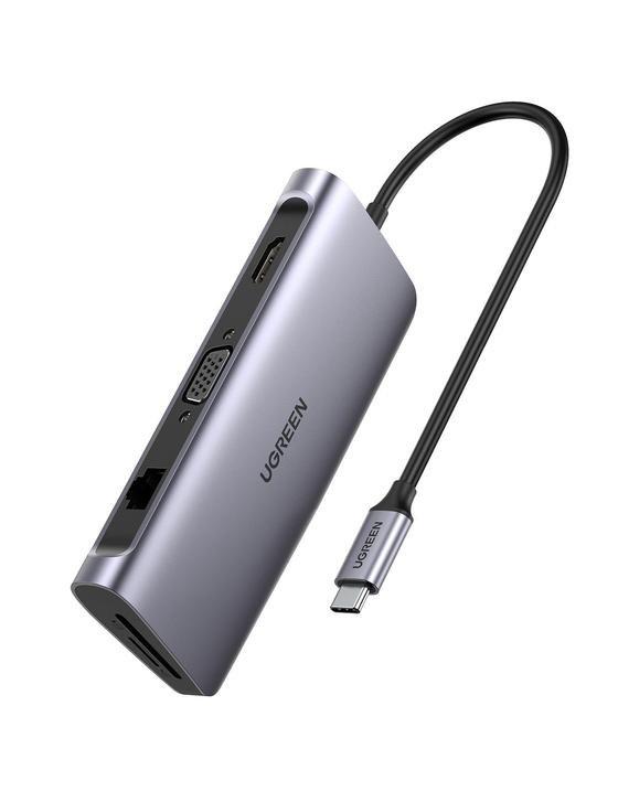 UGREEN  40873 Notebook-Dockingstation & Portreplikator USB 3.2 Gen 1 (3.1 Gen 1) Type-C Metallisch 