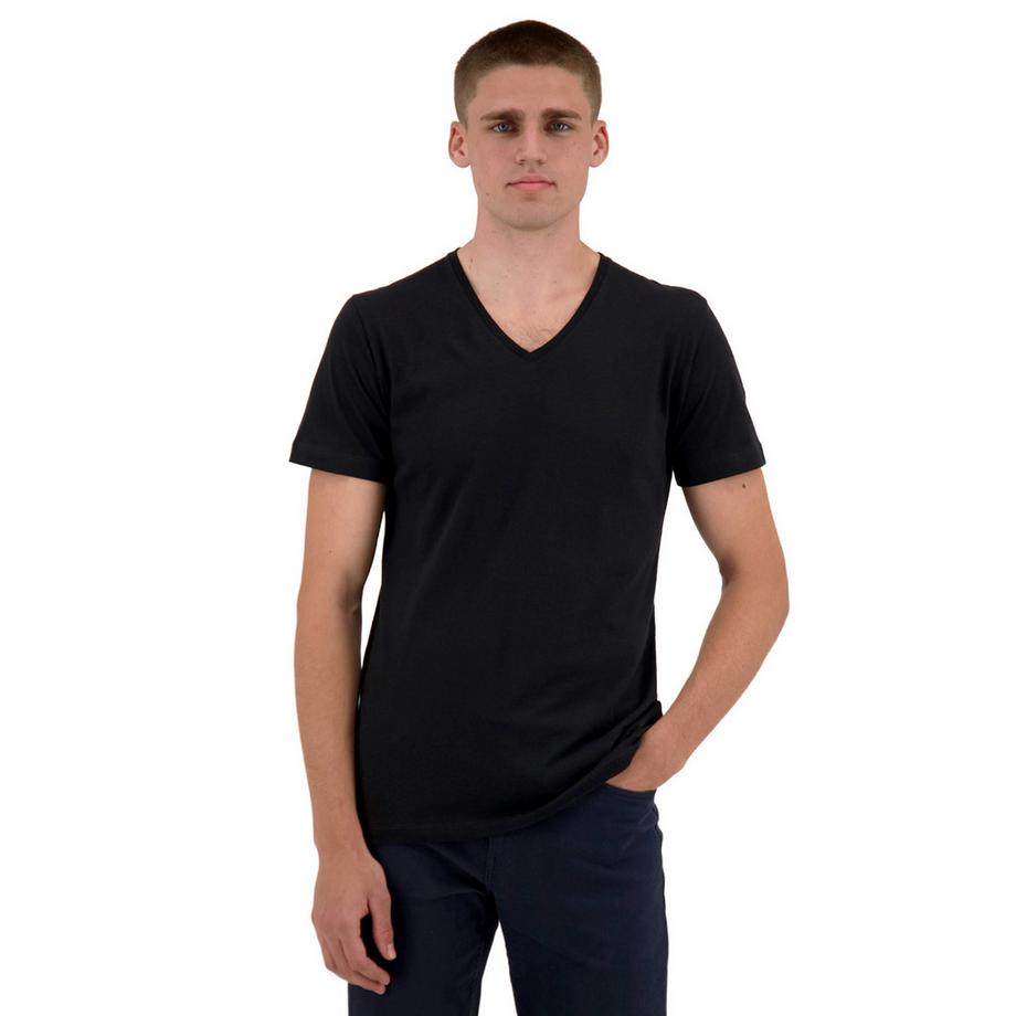 Ragman T-Shirt  2er Pack Bequem sitzend-Body Fit V-Neck T-Shirt 2P  