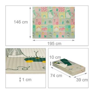 Northio Faltbare Spielmatte mit Tiermotiven  
