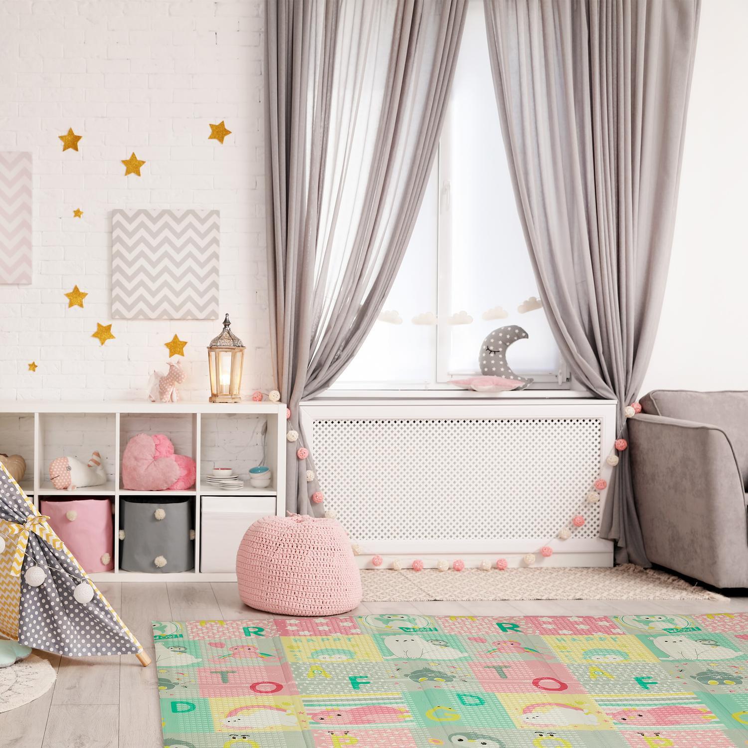 Northio Faltbare Spielmatte mit Tiermotiven  