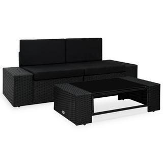 VidaXL set divani da giardino Polirattan  