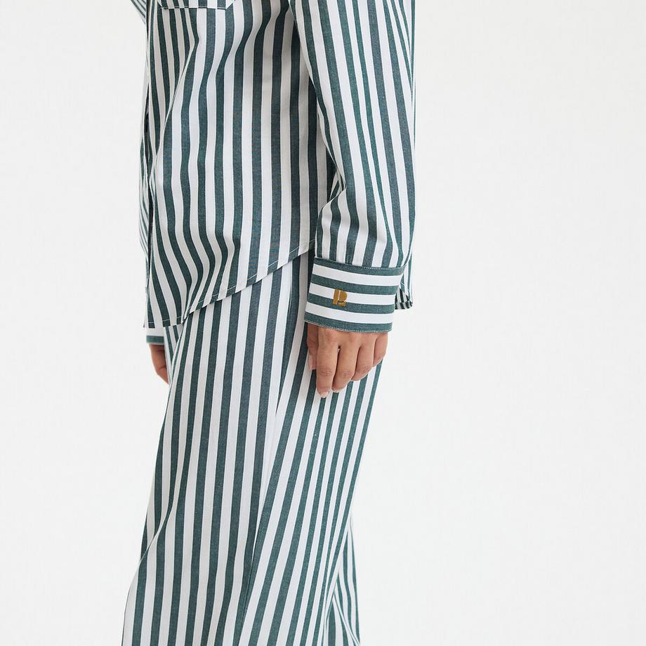 La Redoute Collections Gestreifter Popeline Pyjama  