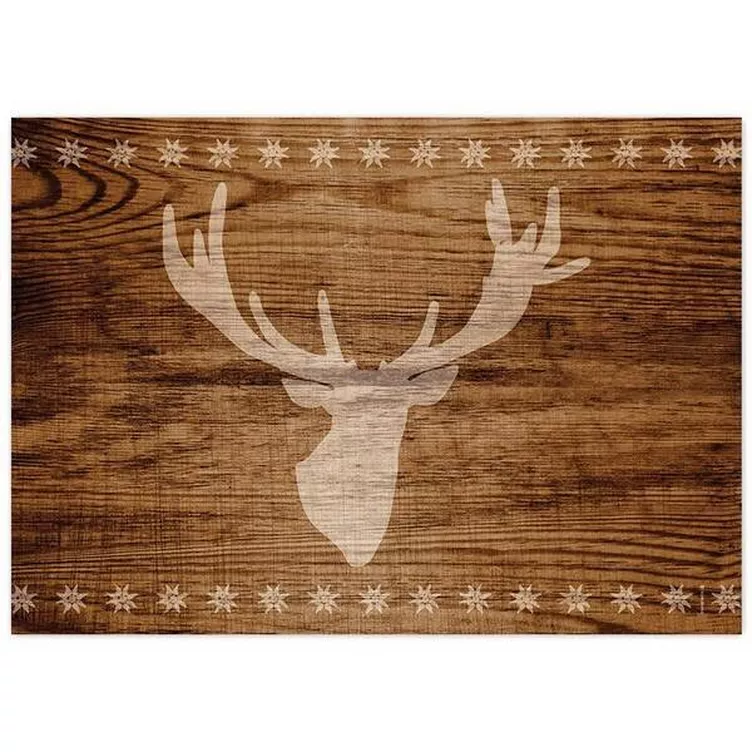trendform Papiertischset DEER ANTLER braun Block mit 50 Blatt online kaufen MANOR