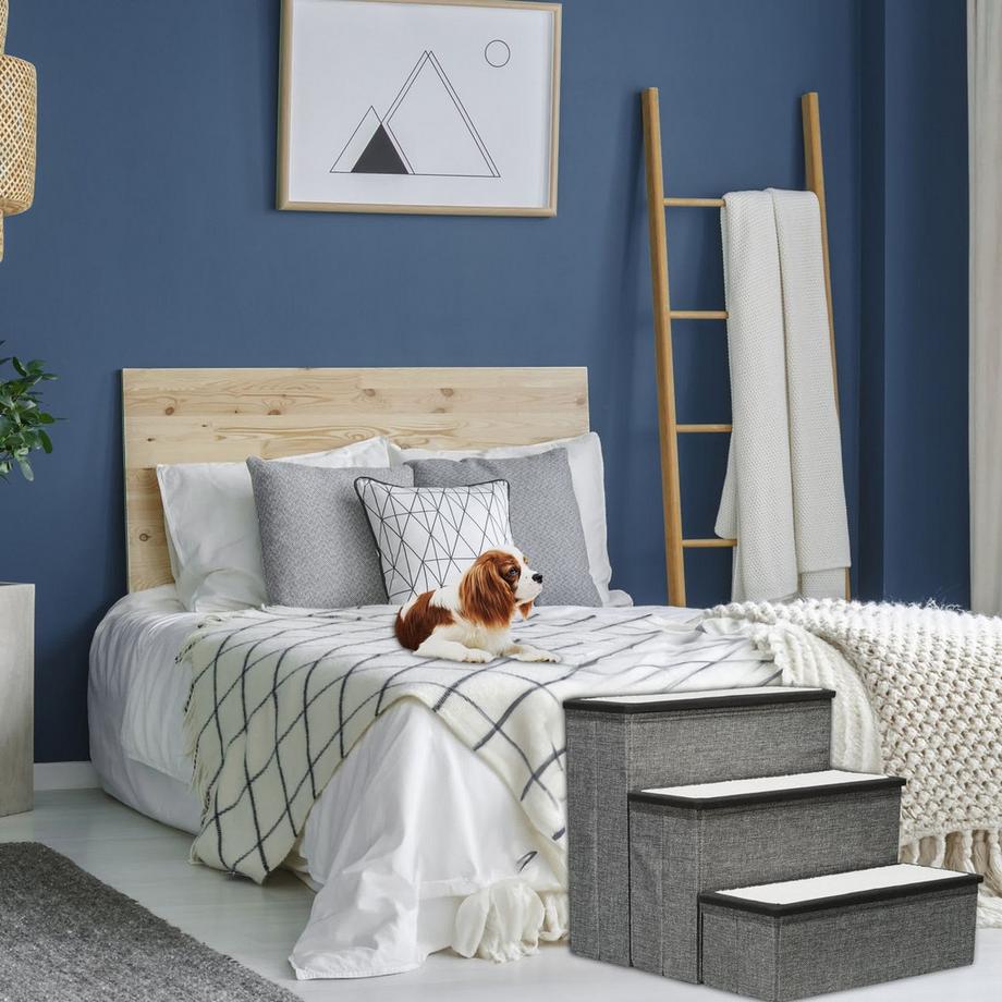 Northix  Scala pieghevole per cani a 3 gradini 