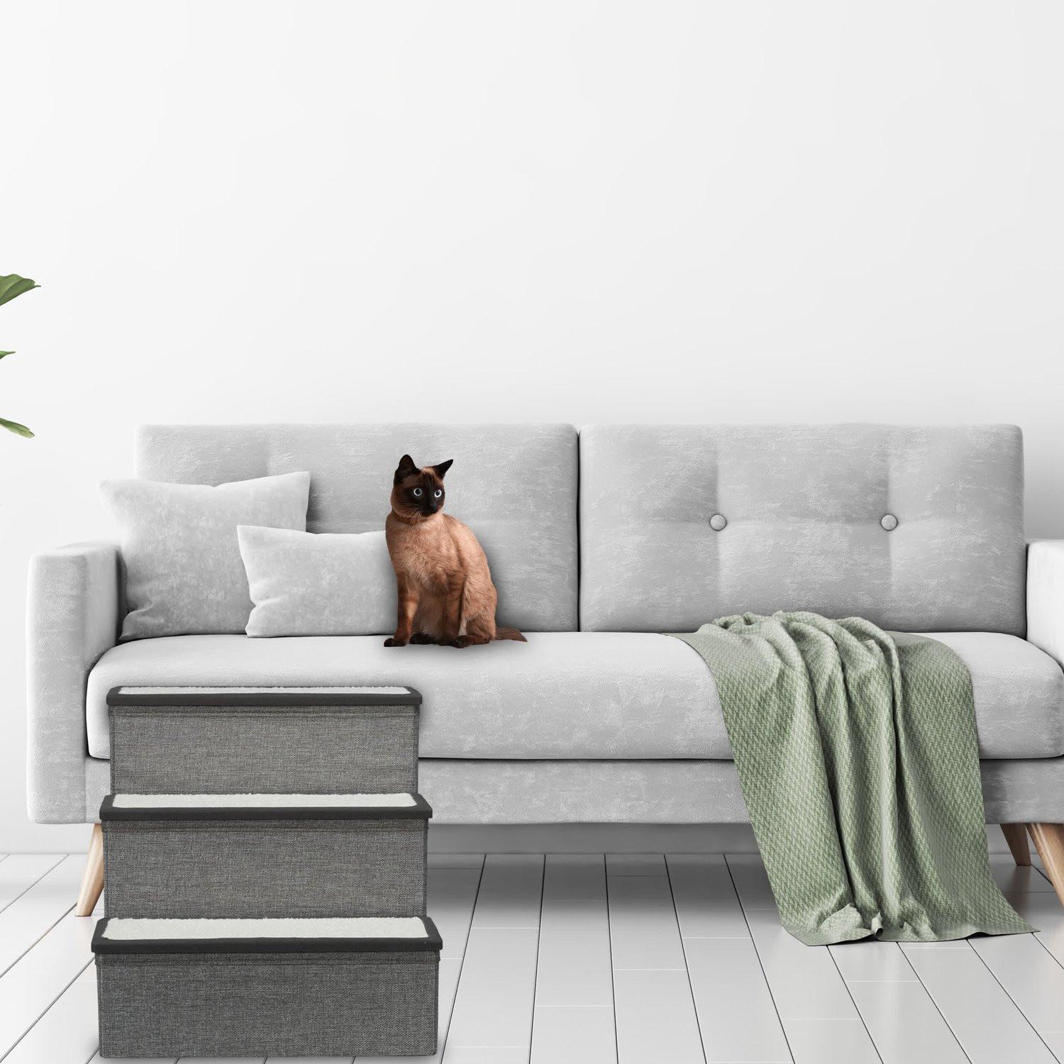 Northix  Scala pieghevole per cani a 3 gradini 