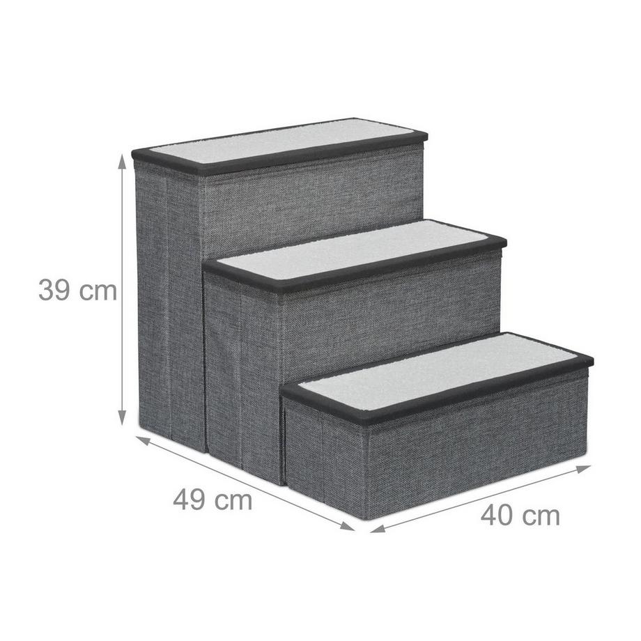 Northix  Scala pieghevole per cani a 3 gradini 