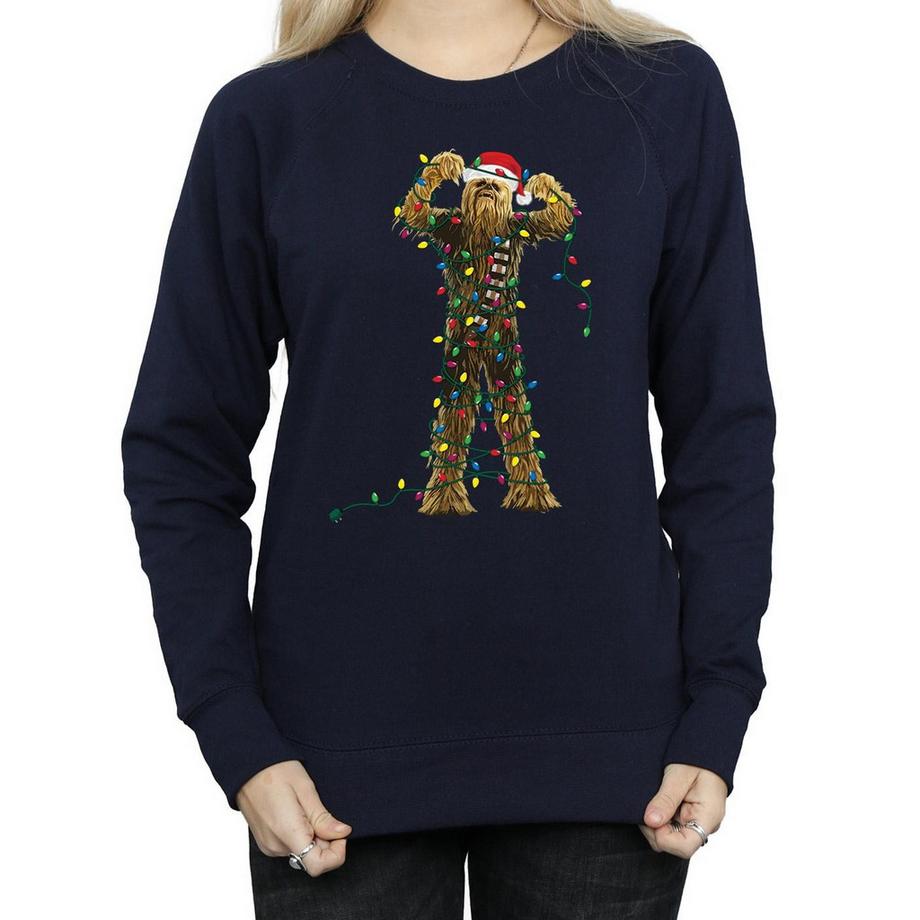 STAR WARS Star Wars Chewbacca Christmas Lights Sweatshirt  