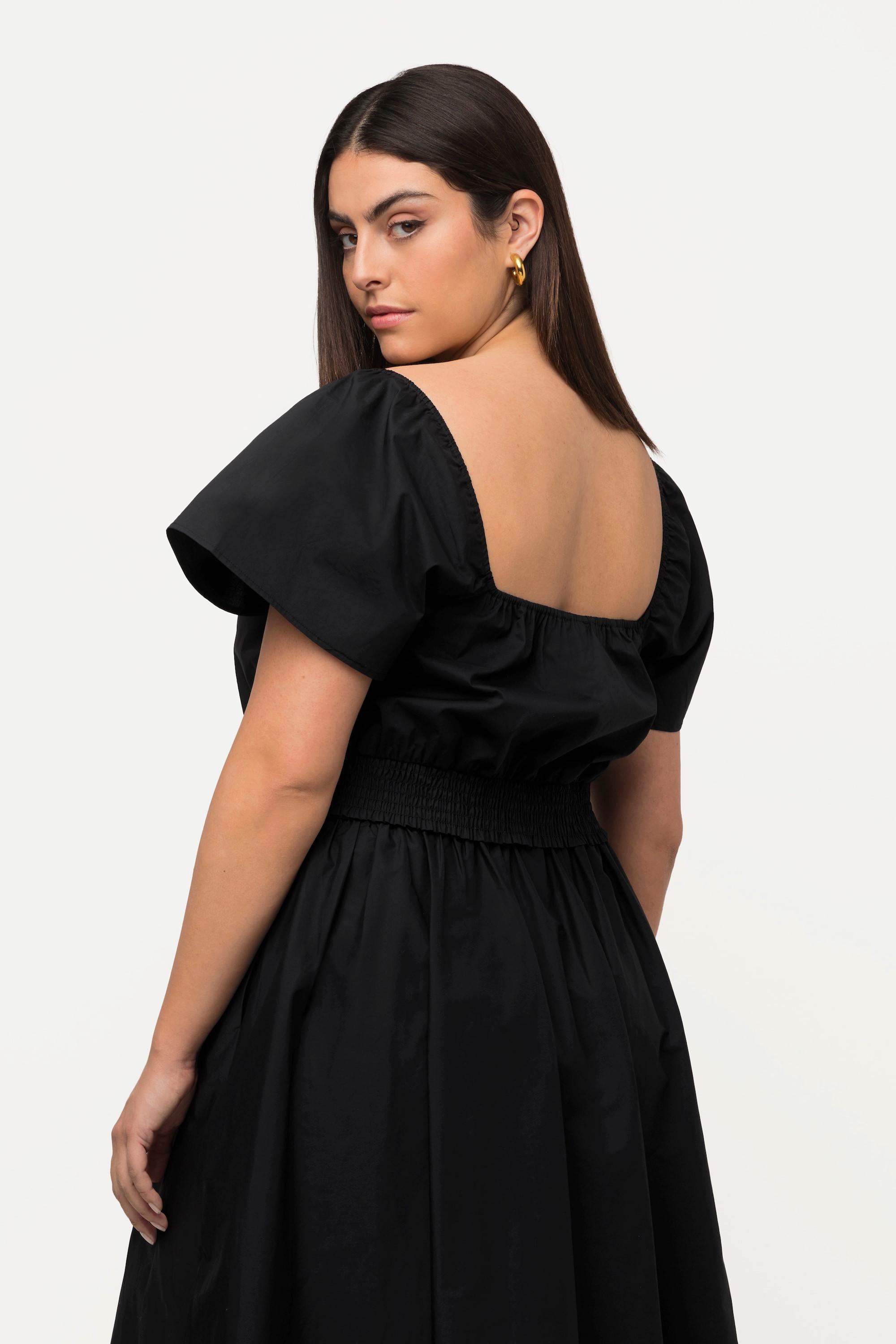 Ulla Popken Paper Touch Top Corto Mezza Manica Carmen  