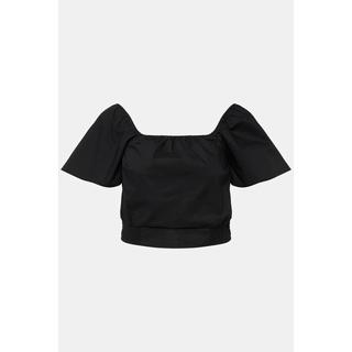 Ulla Popken Paper Touch Top Corto Mezza Manica Carmen  