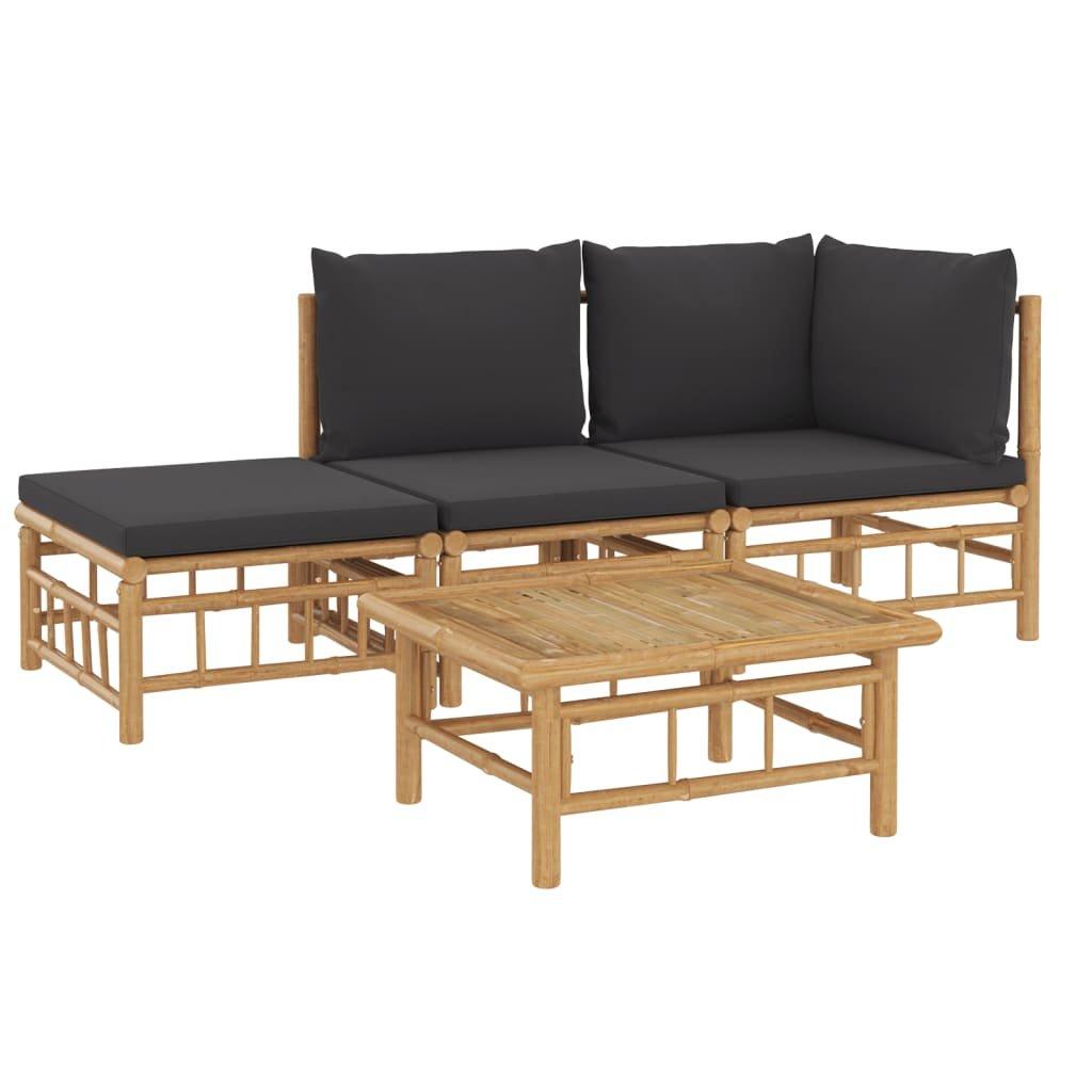 VidaXL Garten lounge set bambus  