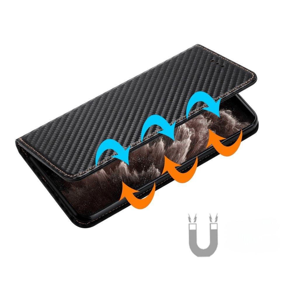 Cover-Discount  iPhone 15 Pro - Carbon Look Flip Case Hülle 