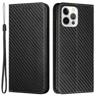 Cover-Discount  iPhone 15 Pro - Carbon Look Flip Case Hülle 