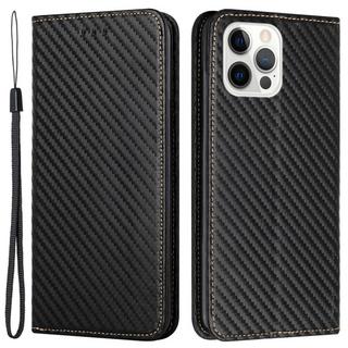 Cover-Discount  iPhone 15 Pro - Custodia Flip Carbon Look 