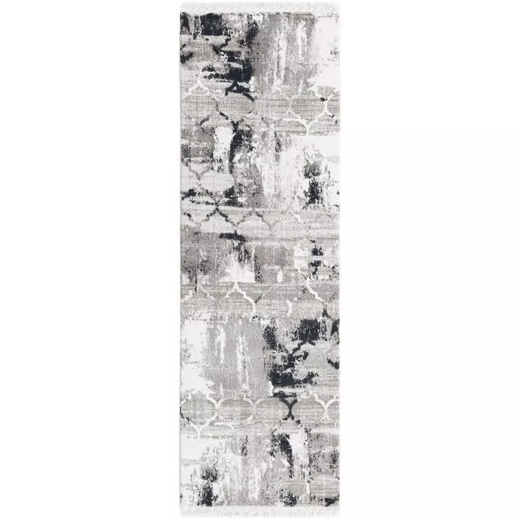 Hadorn - Teppich Davos Mesh, 80X300CM, Grau