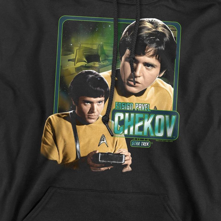 Star Trek Star Trek Chekov Stampa Grafica Felpa con Cappuccio  