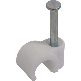 STEFFEN  06S2742 25 organizer per cavi Parete Clip per cavo Bianco 25 pz 