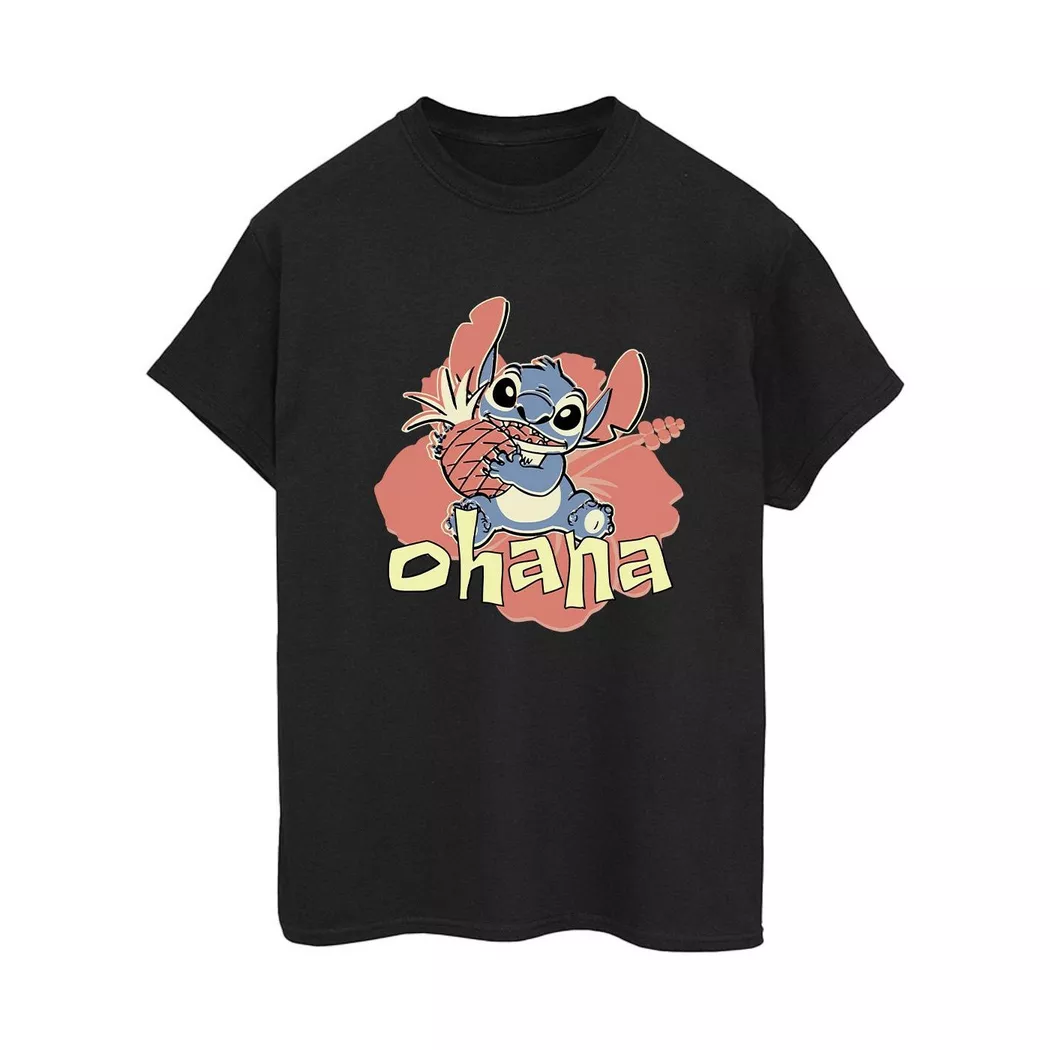 Disney - Ohana TShirt, für Damen, Schwarz, Größe XL