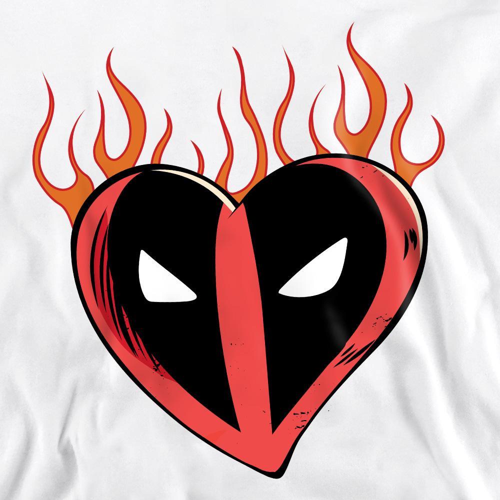 Deadpool Heart Flames Sweatshirt  