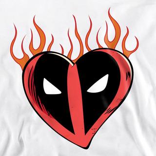 Deadpool Heart Flames Sweatshirt  