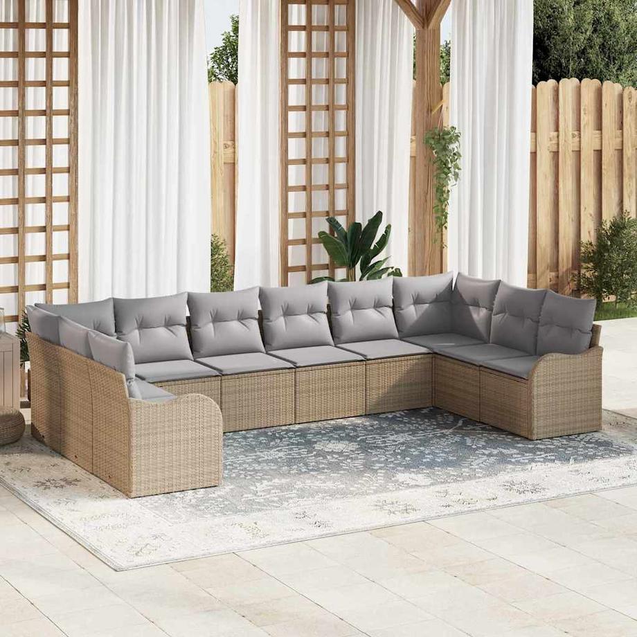 VidaXL Garten-sofa poly-rattan  