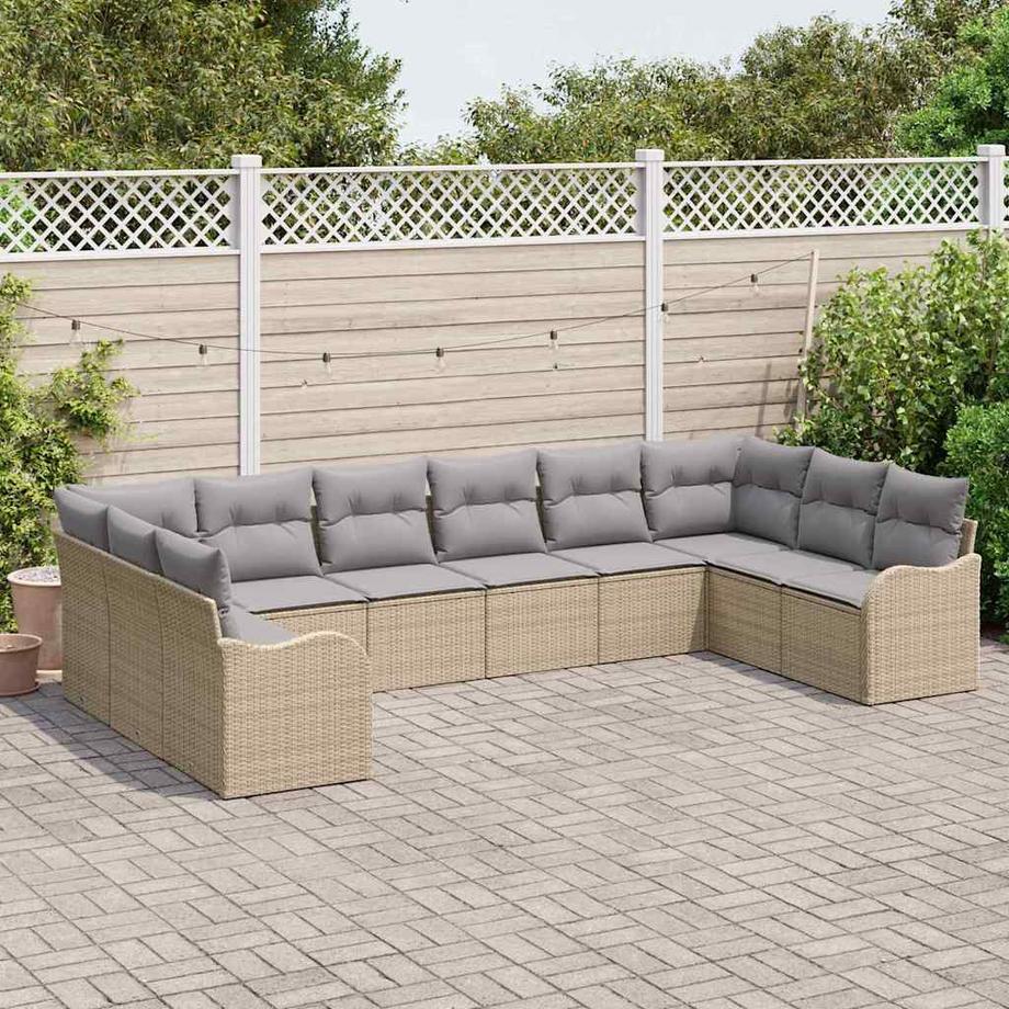 VidaXL Garten-sofa poly-rattan  