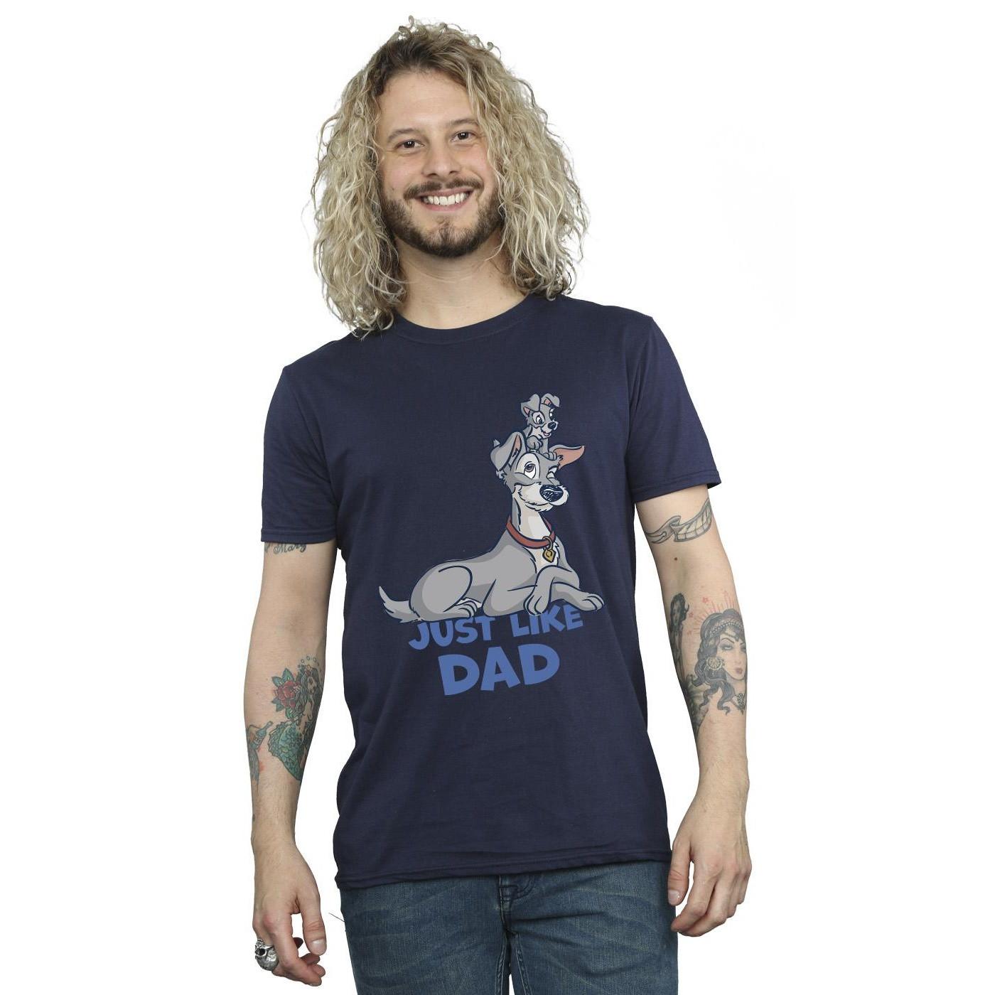 Disney Lady And The Tramp Just Like Dad T-Shirt  