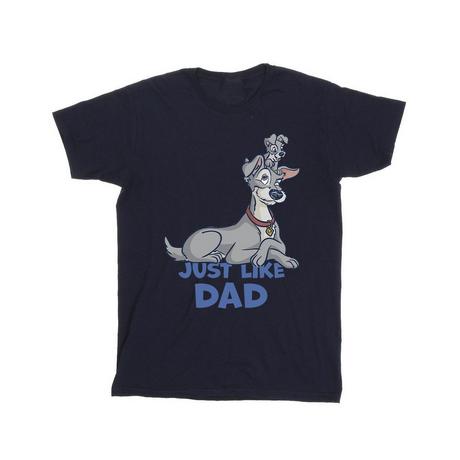 Disney Lady And The Tramp Just Like Dad T-Shirt  