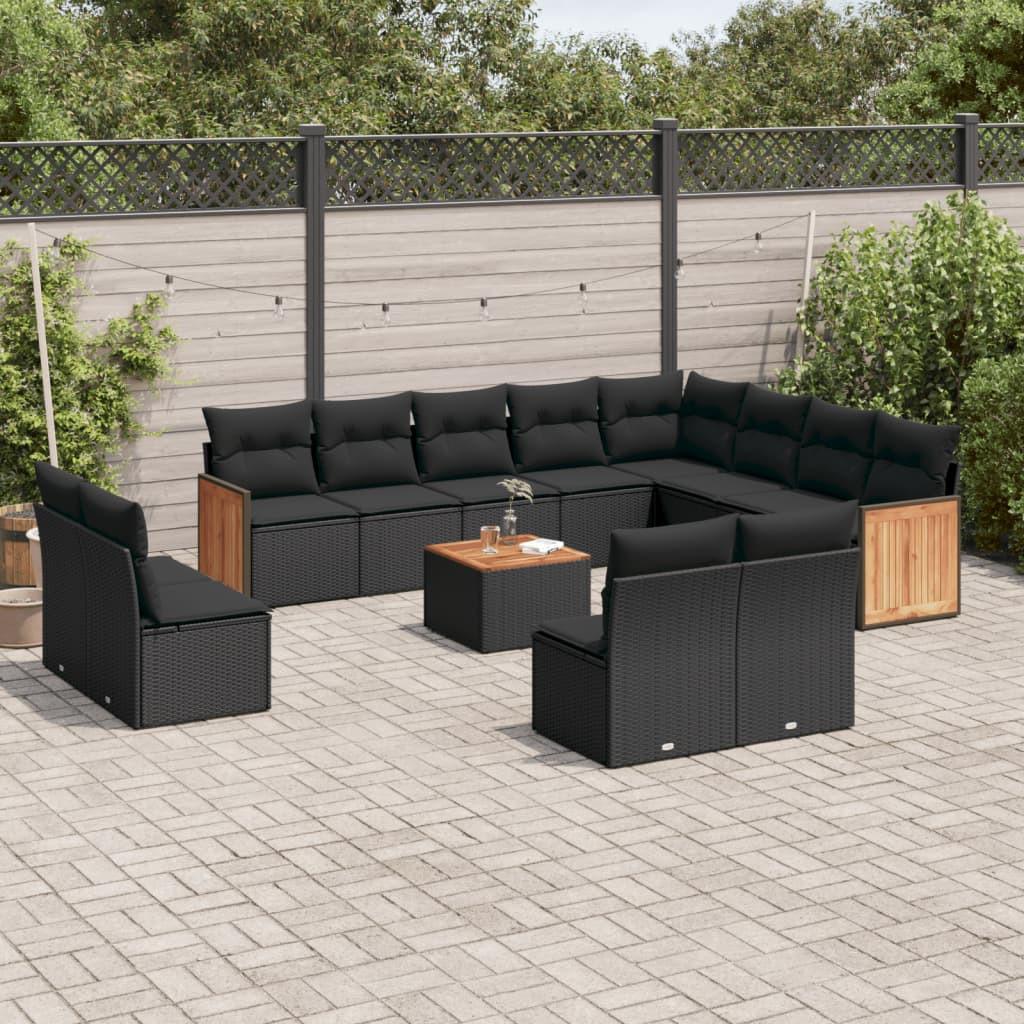 VidaXL Ensemble de canapés de jardin rotin synthétique  