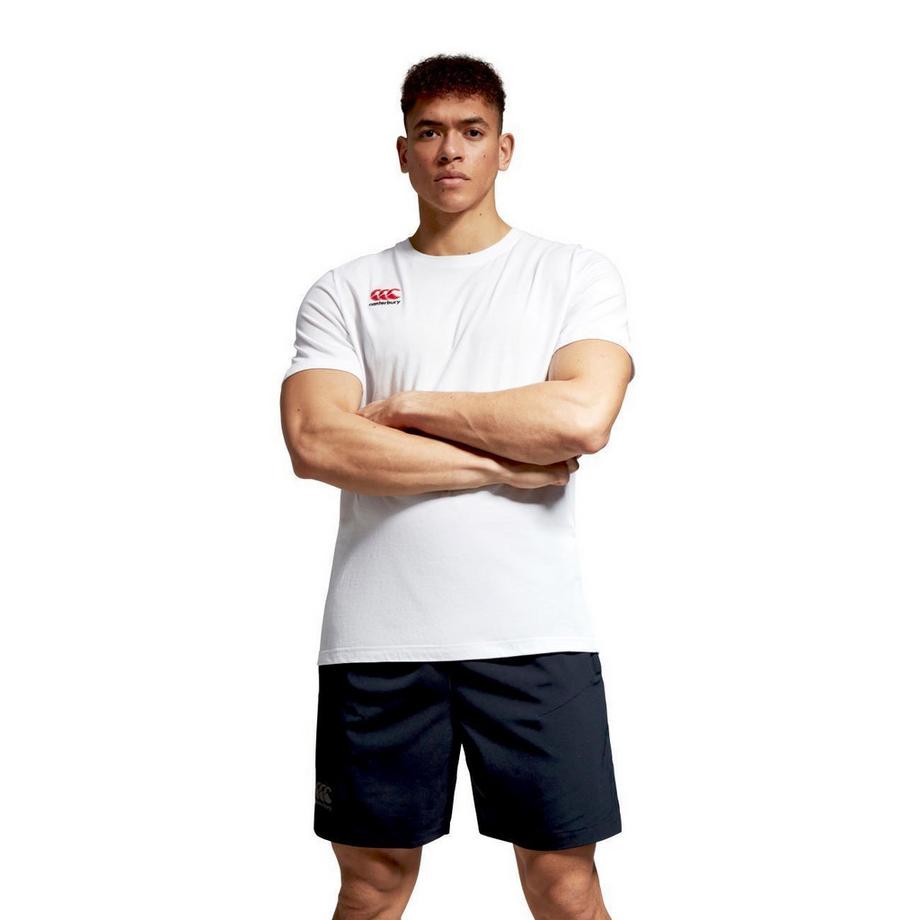 baumwoll-t-shirt mit kleinem logo