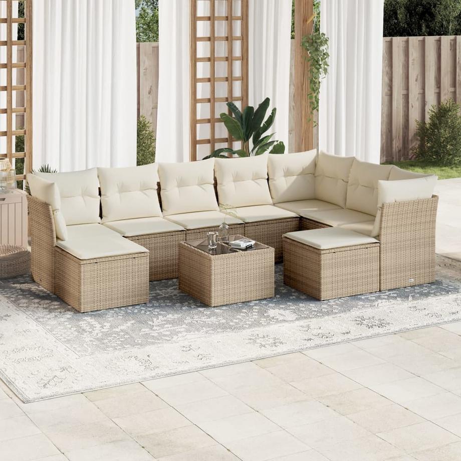 VidaXL Garten sofagarnitur poly-rattan  