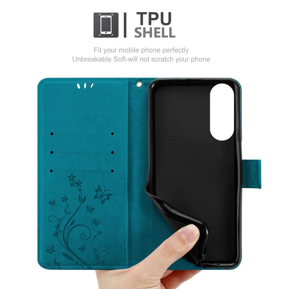 Cadorabo  Samsung Galaxy S25 Edge Hülle mit Blumen Muster 